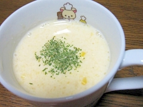 簡単☆ヘルシー豆乳コーンスープ